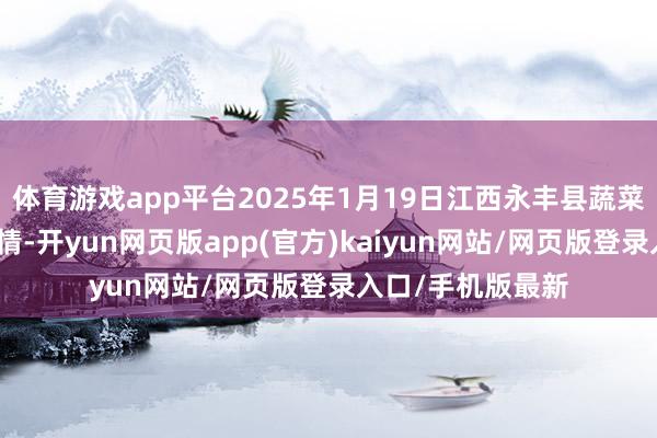 体育游戏app平台2025年1月19日江西永丰县蔬菜批发阛阓价钱行情-开yun网页版app(官方)kaiyun网站/网页版登录入口/手机版最新
