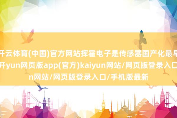 开云体育(中国)官方网站挥霍电子是传感器国产化最早突破的范围-开yun网页版app(官方)kaiyun网站/网页版登录入口/手机版最新