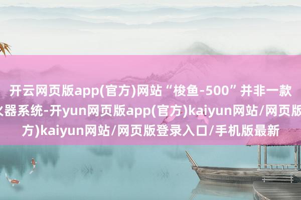 开云网页版app(官方)网站“梭鱼-500”并非一款领有丰富作战履历的火器系统-开yun网页版app(官方)kaiyun网站/网页版登录入口/手机版最新